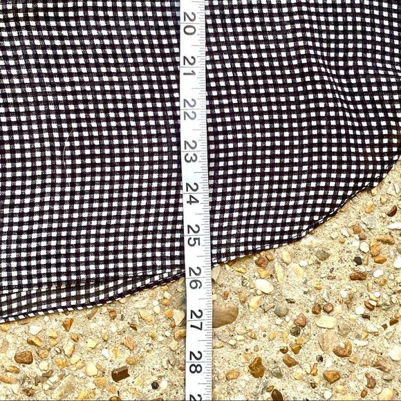 Joseph Ribkoff Black White Checkered Bat Wing Semi Sheer Elastic Wrist Blouse 10 - Picture 4 of 8